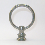 Lamp Finial: Pewter Finished Loop